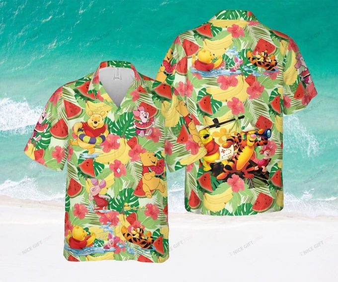Winnie The Pooh Hawaiian 3D Shirt 3HS-R6B1