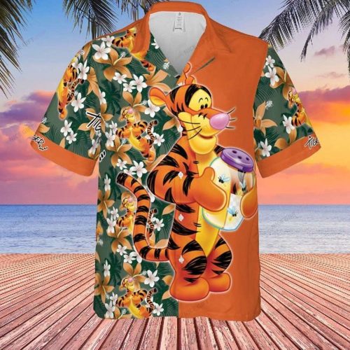 Winnie The Pooh Tigger Hawaiian 3D Shirt 3HS-D8A8