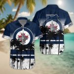 Winnipeg Jets 3D Button Hawaii Shirt Gift for Men Dad Father