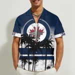Winnipeg Jets 3D Button Hawaii Shirt Gift for Men Dad Father