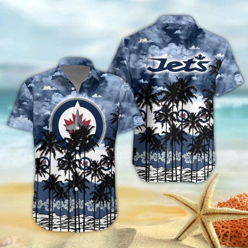 Winnipeg Jets 3D Button 3D Button Hawaiian Shirt Gift for Men Dad Father Gift for Men Dad Father