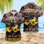 Wyoming Cowboys 3D Button 3D Button Hawaiian Shirt Gift for Men Dad Father Gift for Men Dad Father Trending Summer