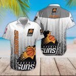 NBA Phoenix Suns Gray Black Scratch Hawaiian Shirt Aloha Shirt