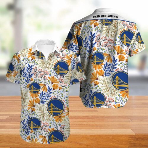 Golden State Warriors Summer Flowers Hawaiian Shirt