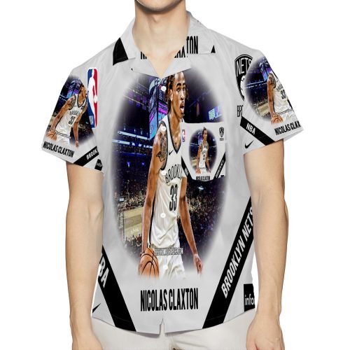 Brooklyn Nets Nic Claxton1 3D All Over Print Summer Beach Hawaiian Shirt With Pocket