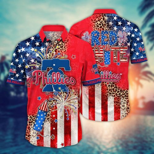 MLB Philadelphia Phillies Hawaii Shirt Independence Day Vibrant Aloha For Cool Fans