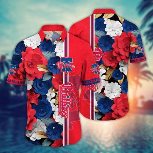 MLB Philadelphia Phillies Hawaiian Shirt Fashion Frenzy in Floral For Sport Fan