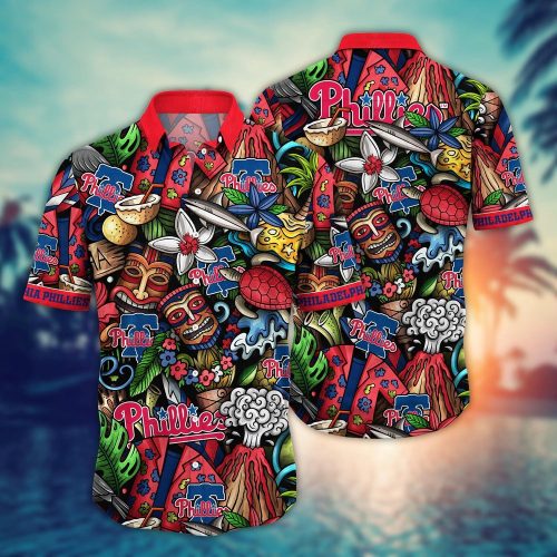 MLB Philadelphia Phillies Hawaiian Shirt Flower Strike A Style Statement For Fans