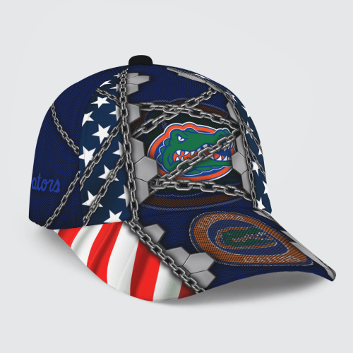 Florida Gators Stars & Stripes Chain Printed Baseball Classic Cap Men Hat Gift for Men Women Gift for Men Women