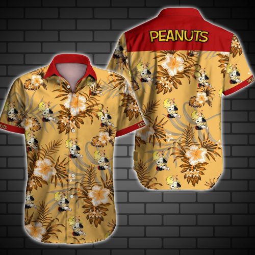 Peanuts Snoopy 3D Button Hawaiian Shirt Gift for Men Dad Father