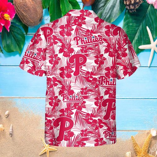 Philadelphia Phillies Tropical Floral Hawaiian Shirt