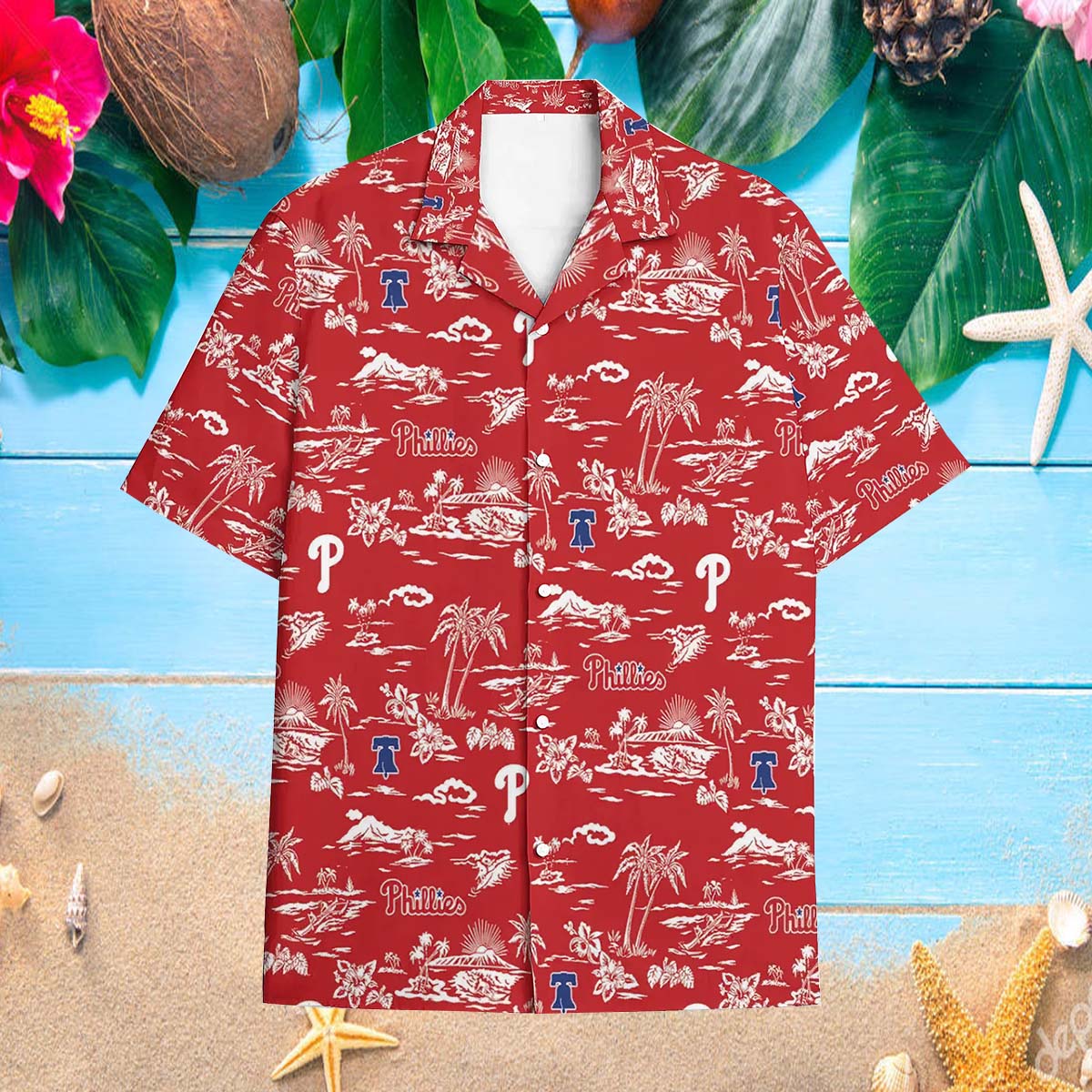 Philadelphia Phillies Summer Aloha Hawaiian Shirt Philadelphia Phillies Summer Aloha Hawaiian Shirt