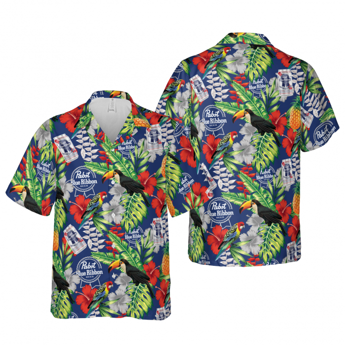 Pabst Blue Ribbon Hawaiian Shirt – Perfect Summer Gift for Men & Women Beer Aloha Fan Shirt