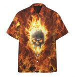 Flaming Skull Find Your Fire Hawaiian Shirt For Men Women Summer Holiday Gift Idea
