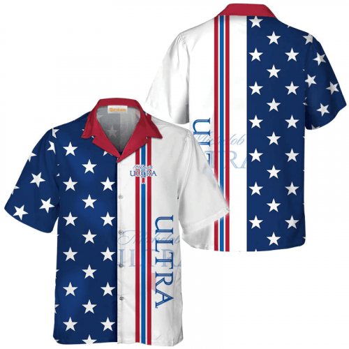 Michelob Ultra Fourth Of July Hawaiian Shirt - Fun Beer Aloha Shirt for Men & Women Perfect Summer Holiday Gift