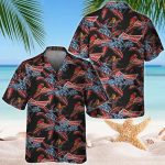 Budweiser Red Parrots Hawaiian Shirt: Perfect Gift for Beer Lovers & Drinkers Aloha Shirt for Men & Women