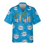 Busch Light Hawaiian Shirt: Summer Beach Surfing Lover Gift – Busch Latte Aloha Shirt for Men & Women