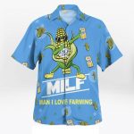 Busch Light Hawaiian Shirt: Funny MILF Man I Love Farming Corn Aloha Shirt – Perfect Summer Gift Idea!