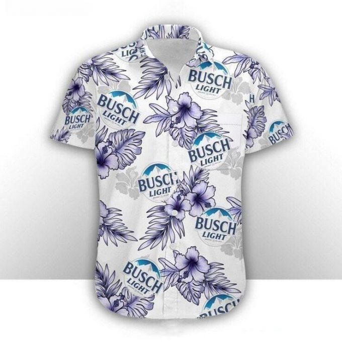 Busch Light Hawaiian Shirt: Hibiscus Flower Beer Aloha Shirt for Men & Women – Perfect Summer Gift