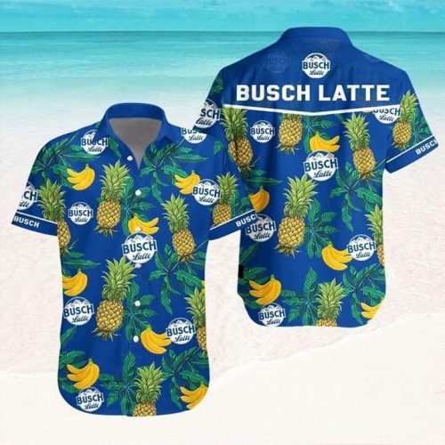 Busch Latte Beer Hawaiian Shirt - Pineapple Banana Aloha Shirt for Men & Women - Summer Gift Idea