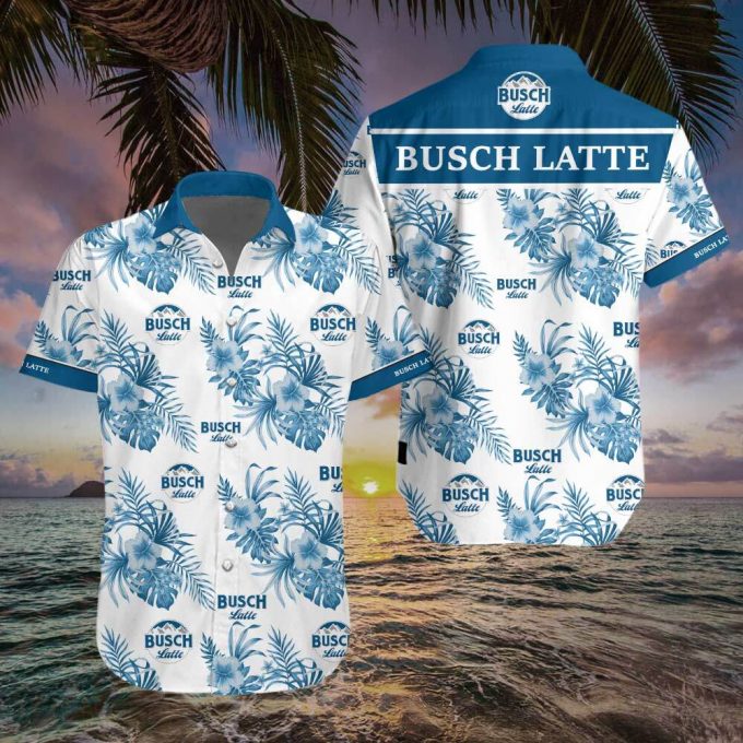 Busch Latte Hawaiian Shirt – Ultimate Beach Lover Gift for Men & Women