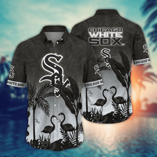 Chicago White Sox MLB Hawaiian Shirt Vacation Time, Baseball Fan Gift Idea, Chicago White Sox Lover Gift, Summer Aloha Shirt