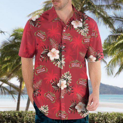 Stella Artois Beer Hawaiian Shirt: Aloha Summer Gift for Men & Women Beer Lover Gift