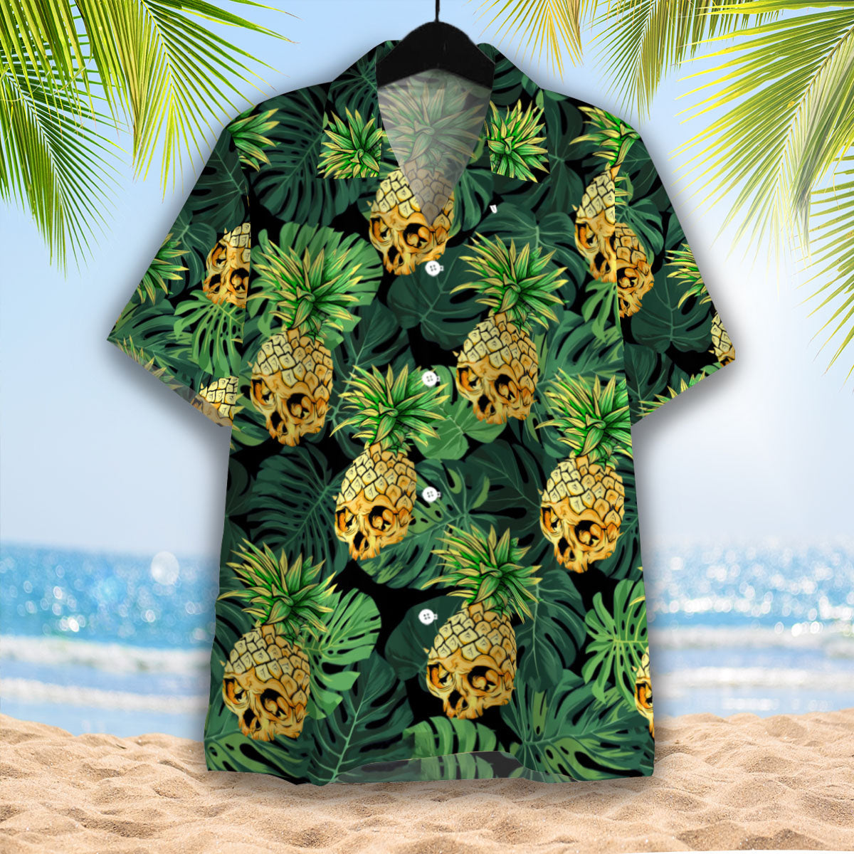 Skull Pineapple Hawaiian Shirt Aloha Summer Gift For Men Women Fruits Lover Gift Skull Pineapple Hawaiian Shirt Aloha Summer Gift For Men Women Fruits Lover Gift