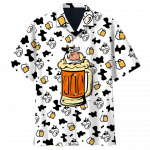 Unique Cow Skin Pattern Hawaiian Shirt – Black & White Themed Beer Cow Shirt