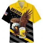 Eagle America Beer Hawaiian Shirt – Aloha Summer Gift for Men & Women Beer Lover Gift