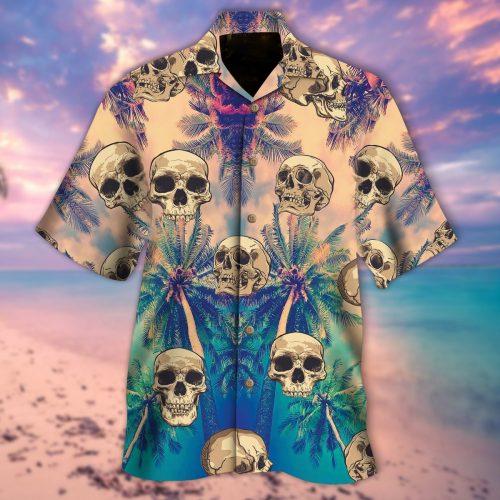 Ferocious Skulls Hawaiian Shirt Beach Hawaiian Shirt For Men Women