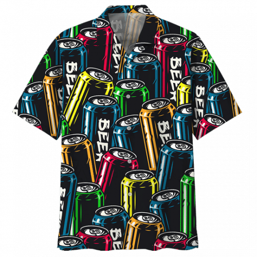 Colorful Beer Vintage Retro Hawaiian Shirt - Perfect Aloha Summer Gift for Men and Women