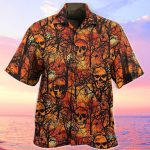 Get Now Skull In Forest Hawaiian Shirt Beach Hawaiian Shirt For Men Women Skull Aloha Shirt