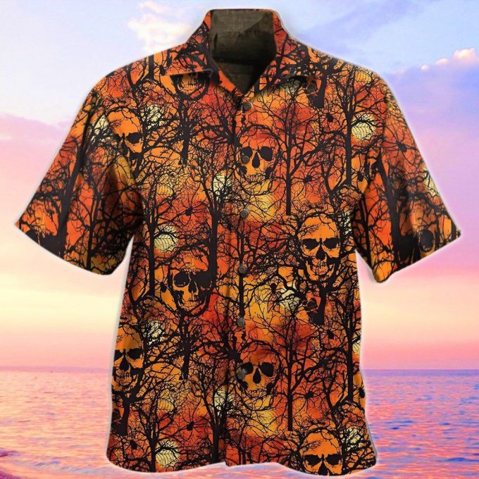 Get Now Skull In Forest Hawaiian Shirt Beach Hawaiian Shirt For Men Women Skull Aloha Shirt