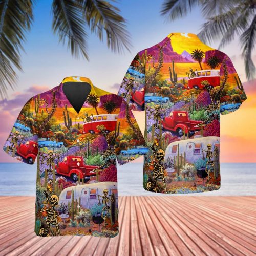 Skull In Dream Land Hawaiian Shirt Skull & Viking 3D  Clothing For Men Women