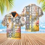 Skull And Mandala Pattern Hawaiian Shirt Skull & Viking 3D  Clothing For Men Women