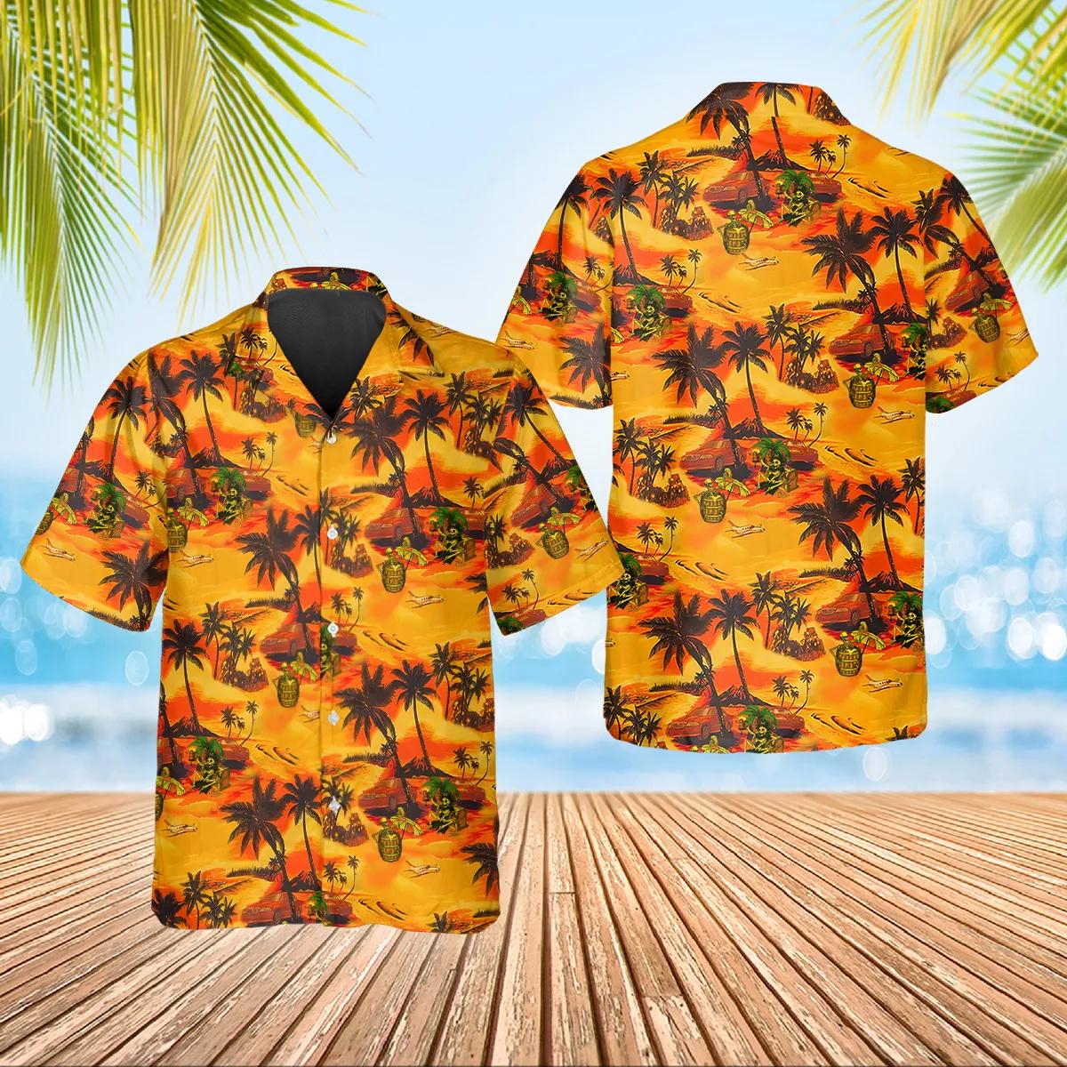 Hot Summer Beach Skull Hawaiian Shirt Skull & Viking 3D Clothing Hot Summer Beach Skull Hawaiian Shirt Skull & Viking 3D Clothing
