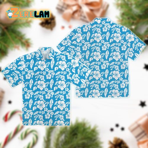 Philadelphia Phillies Tropical Flower Hawaiian Shirt