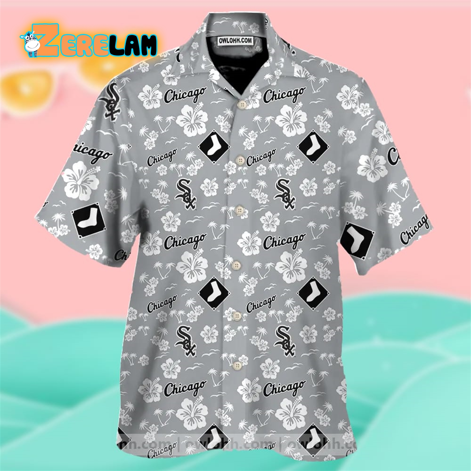 Chicago White Sox Hawaiian Shirt Baseball Hibiscus Flower Aloha Chicago White Sox Hawaiian Shirt Baseball Hibiscus Flower Aloha