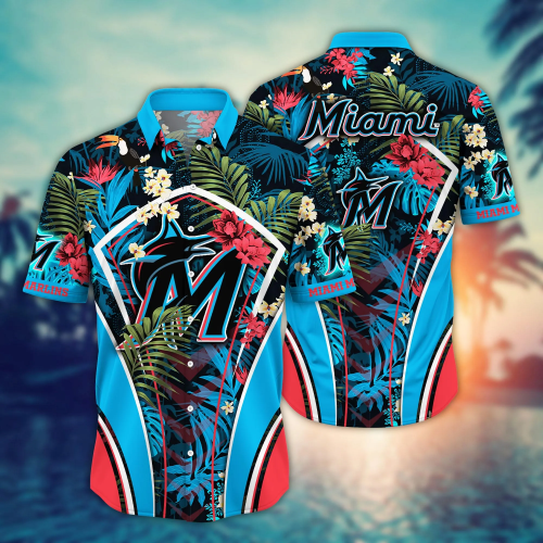 Miami Marlins MLB Hawaiian Shirt, Break Aloha Shirt For Men Women, Summer Holiday Gift Idea, Baseball Lover Gift, Miami Marlins Fan Gift