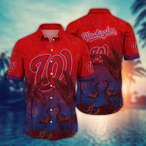 Washington Nationals MLB Hawaiian Shirt Parasolstime Aloha Shirt For Men Women, Summer Holiday Gift Idea, Baseball Lover Gift, Washington Nationals Fan Gift