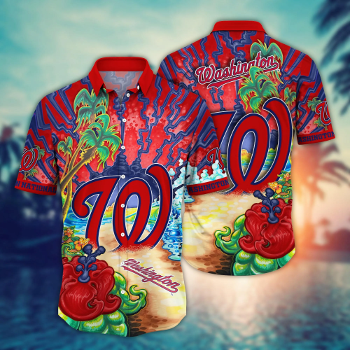 Washington Nationals MLB Hawaiian Shirt Sunscreentime Aloha Shirt For Men Women, Summer Holiday Gift Idea, Baseball Lover Gift, Washington Nationals Fan Gift