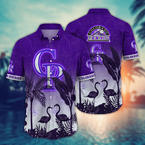 Colorado Rockies MLB Hawaiian Shirt For Men Women, Summer Holiday Gift Idea, Baseball Lover Gift, Colorado Rockies Fan Gift