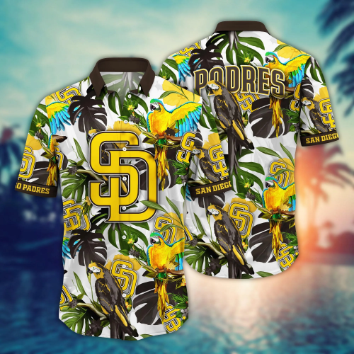 San Diego Padres MLB Baseball Hawaiian Shirt For Men Women, Summer Holiday Gift Idea, Baseball Lover Gift, San Diego Padres Fan Gift