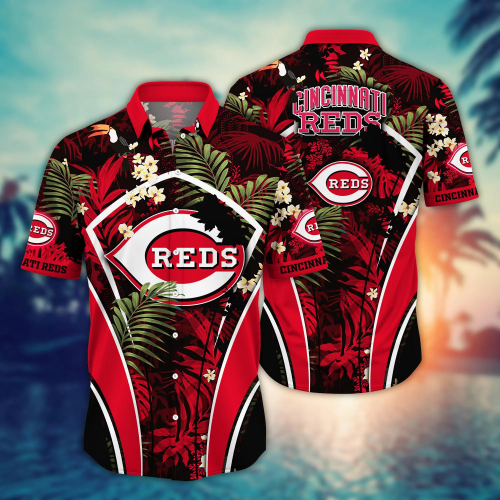 Cincinnati Reds MLB Hawaiian Shirt Ice Cream Season Aloha Shirt For Men Women, Summer Holiday Gift Idea, Baseball Lover Gift, Cincinnati Reds Fan Gift