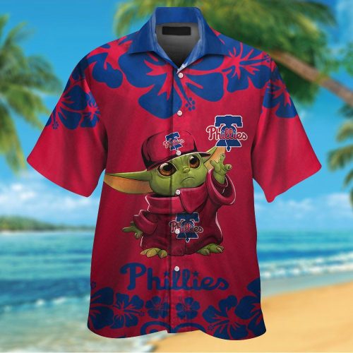 Philadelphia Phillies & Baby Yoda Hawaiian Shirt