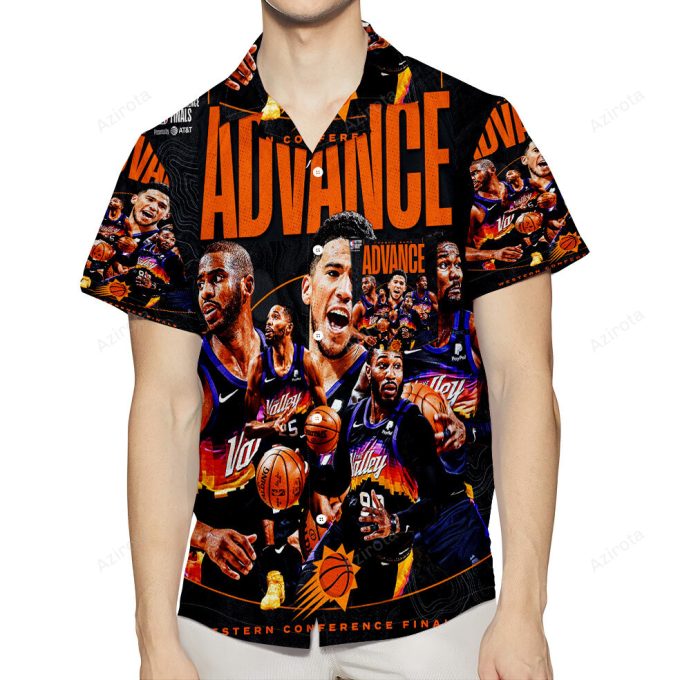 Phoenix Suns Team v15 3D All Over Print Summer Beach Hawaiian Shirt With Pocket