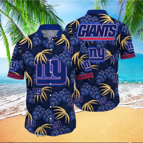 News Yorks Giants NFL Leaves Tropical Hawaiian Shirt Gift for Men and Women