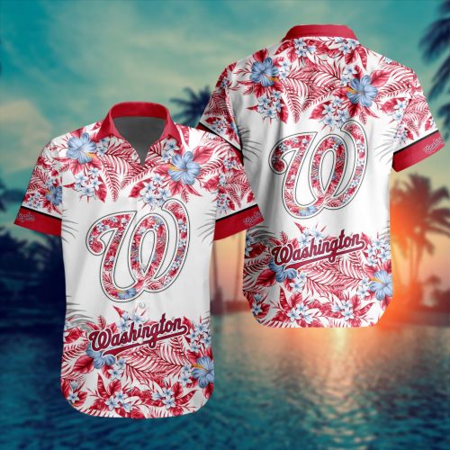 MLB Washington Nationals Special Hawaiin Design Button Shirt Baseball Lover Gift, Fan Gift