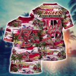 Boston College Eagles Flower 3D Button Hawaiian Shirt – Unique Gift for Men Dad Father
